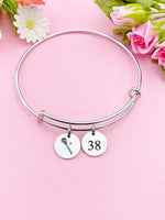 Silver Lacrosse Charm Bracelet, D215A