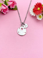 Silver Sand Dollar Charm Necklace, N5832