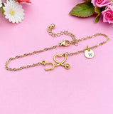 Gold or Silver Stethoscope Charm Bracelets Doctor Nurse Jewelry Gifts, N1002B