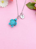 Silver Sea Turtle Charm Necklace, N5709A