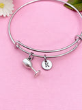 Champagne Glass Bracelet, Goblet Glass, Champagne Lover Gift, Wine Glasses, Wedding Gift, Personalized Gift, N4532