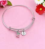Silver Dice Charm Bracelet, Dice Games Bunco Jewelry Gifts, N4575