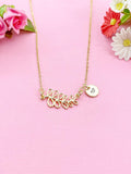 Gold Leaf Branch Charm Necklace, N6016
