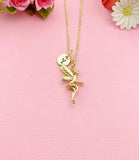 Gold Fairy Charm Necklace, N6023