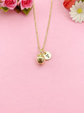 Gold Apple Charm Necklace, N6024