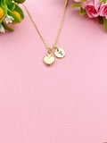Gold Heart Charm Necklace, Valentine Gift, N6038