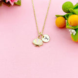 Gold Beautiful Scallop Shell Charm Necklace, N6044