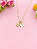 Gold Tiny Tiny Daisy Flower Charm Necklace, N6046