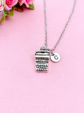Silver Typewriter Charm Necklace, N567