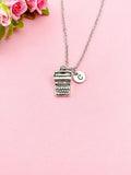 Silver Typewriter Charm Necklace, N567