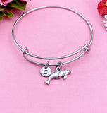 Seal Bracelet, Seal Charm Bracelet, Seal Charm, Manatee Sea Cow Charm, Animal Charm, Biologist Gift, Personalized Gift, N5093C