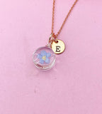 Rose Gold Forget Me Not Charm Necklace, N5771RG
