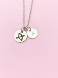 Silver or Gold Sagittarius Charm Necklace, Sagittarius Archer, D478