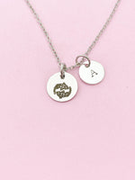 Silver or Gold Pisces Charm Necklace, Pisces Fish, D480