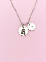 Silver or Gold Virgo Charm Necklace, Virgo Maiden, D481