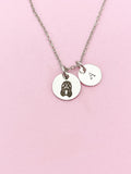 Silver or Gold Virgo Charm Necklace, Virgo Maiden, D481