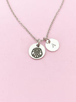 Silver or Gold Leo Charm Necklace, Leo Lion, D482