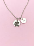 Silver or Gold Leo Charm Necklace, Leo Lion, D482