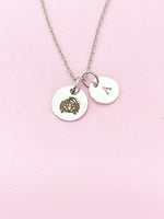 Silver or Gold Cancer Crab Charm Necklace, D484