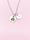 Silver or Gold Cancer Crab Charm Necklace, D484