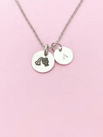 Silver or Gold Aquarius Water Bearer Charm Necklace, D485
