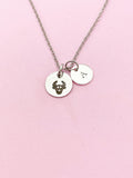 Silver or Gold Taurus Bull Charm Necklace, D486