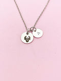 Silver or Gold Taurus Bull Charm Necklace, D486