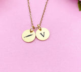 Gold or Silver Oboe Charm Necklace Music Instrument School Marching Band Gifts, D508A