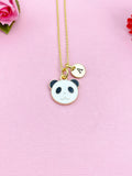Panda Charm Gold Necklace, Cute Panda Charm, N4968