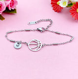 Basketball Charm Silver or Gold Bracelet, N5806