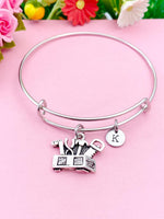 Tools Box Charm Silver Bracelet, N693