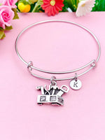 Tools Box Charm Silver Bracelet, N693