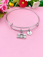 Camera Charm Silver Bracelet, Photographer Jewelry Gifts, N46A