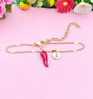 Red Chili Charm Gold Bracelet, N1697C