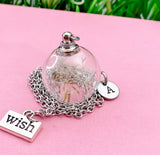 Dandelion Charm Necklace, Hope Gift, Birthday Gifts, Terrarium Jewelry, Pressed Flowers Jewelry, Gardening Gift, N3110
