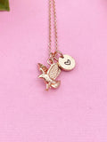 Eagle Necklace, Hawk Charm, Bird Charm, Animal Charm, Patriotic Gift, GN348