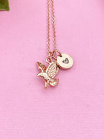 Eagle Necklace, Hawk Charm, Bird Charm, Animal Charm, Patriotic Gift, GN348