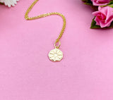 Gold Lemon Slice Charm Necklace, Citrus Jewelry