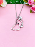 Stethoscope Charm Necklace, N2228