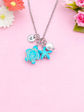 Turtle Starfish Shell Pearl Charm Necklace, Silver or Gold Sea Turtle Love Pet Travel Gifts Ideas, N5709Z