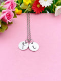 Silver Lacrosse Necklace Bracelet Keychain Optional Best Christmas Gifts, Personalized Customized Monogram Jewelry D231