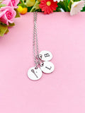 Silver Lacrosse Necklace Bracelet Keychain Optional Best Christmas Gifts, Personalized Customized Monogram Jewelry D220