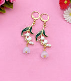 Lily of the Valley Charm Silver Earrings, N6072