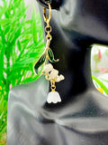 Lily of the Valley Charm Silver Earrings, N6072
