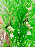 Lily of the Valley Charm Silver Earrings, N6072