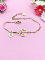 Basketball Charm Silver or Gold Bracelet, N5806A