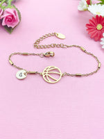 Basketball Charm Silver or Gold Bracelet, N5806A