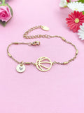 Basketball Charm Silver or Gold Bracelet, N5806A