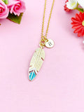 Feather Charm Gold Necklace, N5195