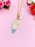 Feather Charm Gold Necklace, N5195